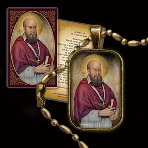 St. Francis de Sales Pendant & Holy Card Gift Set