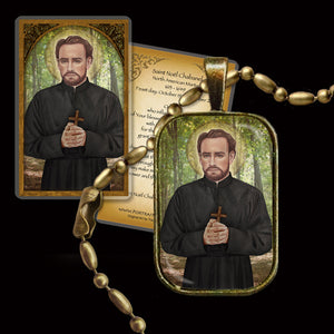 St. Noël Chabanel Pendant & Holy Card Gift Set