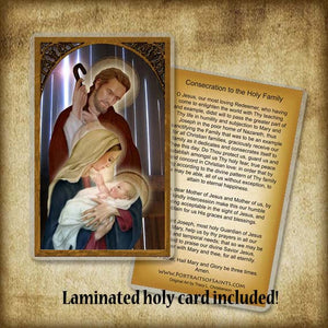 Holy Family (D) Pendant & Holy Card Gift Set