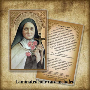 St. Therese of Lisieux (A) Pendant & Holy Card Gift Set