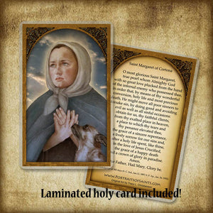 St. Margaret of Cortona Pendant & Holy Card Gift Set