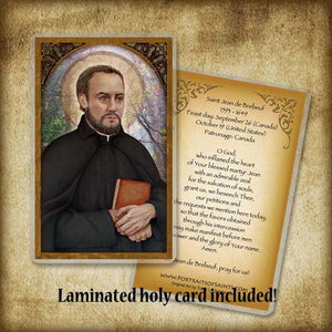 St. Jean de Brebeuf Pendant & Holy Card Gift Set