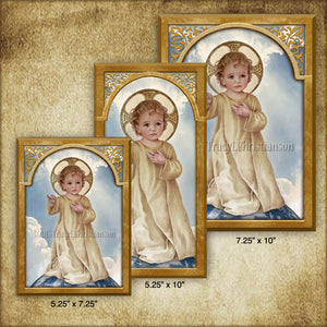 Savior of the World Plaque & Holy Card Gift Set