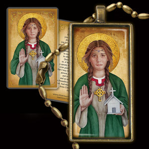 St. Dwynwen Pendant & Holy Card Gift Set