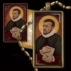 St. Edmund Campion Pendant & Holy Card Gift Set