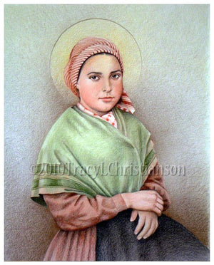 St. Bernadette Print