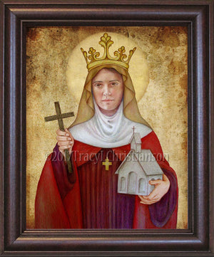 St. Audrey (Etheldreda) Framed