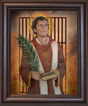 St. Lawrence of Rome Framed