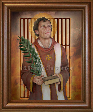 St. Lawrence of Rome Framed