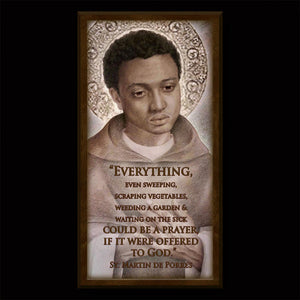 St. Martin de Porres Inspirational Plaque