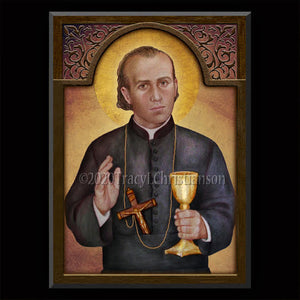 St. Gaspar del Bufalo Plaque & Holy Card Gift Set