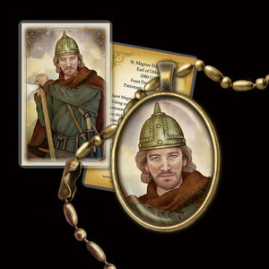 St. Magnus Erlendsson Pendant & Holy Card Gift Set