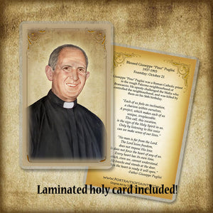 Bl. Fr. Giuseppe Puglisi Pendant & Holy Card Gift Set