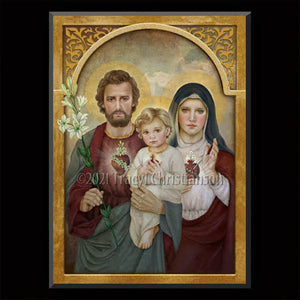 Holy Family (G) Plaque & Holy Card Gift Set