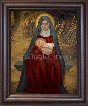 Madonna & Child (D) Framed