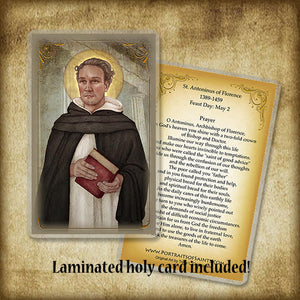 St. Antoninus of Florence Plaque & Holy Card Gift Set