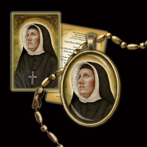 St. Rose Philippine Duchesne Pendant & Holy Card Gift Set