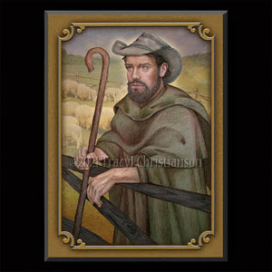 St. Drogo Plaque & Holy Card Gift Set