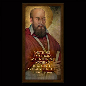 St. Francis de Sales Inspirational Plaque