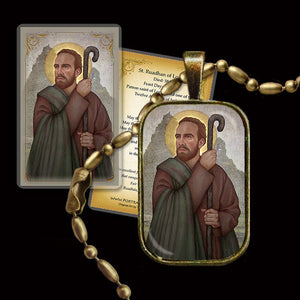 St. Ruadhan of Lorrha Pendant & Holy Card Gift Set