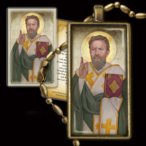 St. Cyril of Jerusalem Pendant & Holy Card Gift Set