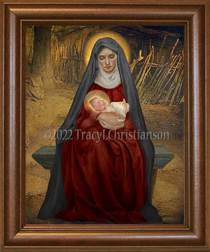 Madonna & Child (D) Framed