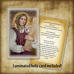 St. Notburga Plaque & Holy Card Gift Set