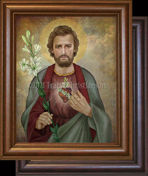 St. Joseph Chaste Heart Framed