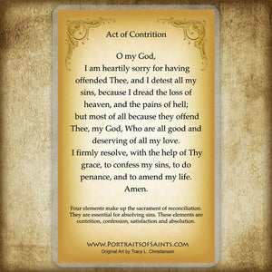 The Act of Contrition Holy Card