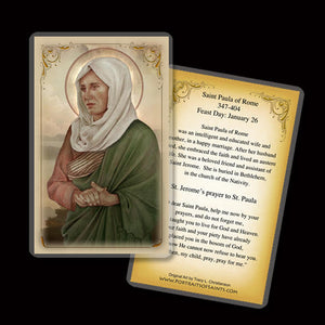 St. Paula of Rome Holy Card