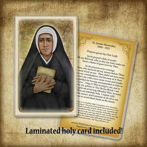 Sr. Josefa Menendez Plaque & Holy Card Gift Set