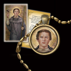St. Magnus of Fussen Pendant & Holy Card Gift Set