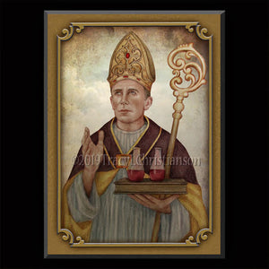 St. Januarius Plaque & Holy Card Gift Set