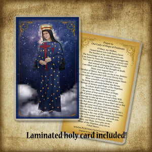 Our Lady of Pontmain Pendant & Holy Card Gift Set