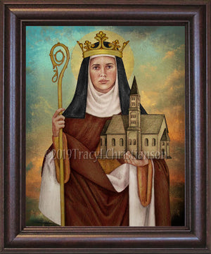 St. Hilda of Whitby Framed