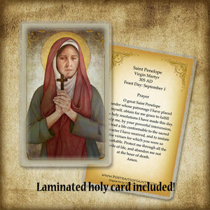 St. Penelope Pendant & Holy Card Gift Set