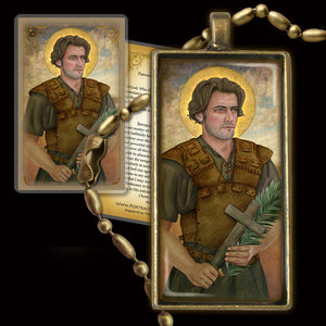 St. Achatius Pendant & Holy Card Gift Set