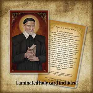 St. Vincent de Paul Pendant & Holy Card Gift Set