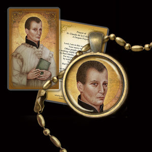 St. Claude de la Colombière Pendant & Holy Card Gift Set