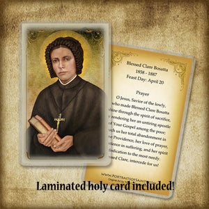 Bl. Clare Bosatta Pendant & Holy Card Gift Set