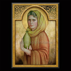 St. Anastasia Plaque & Holy Card Gift Set