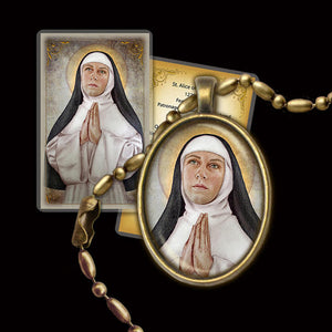 St. Alice of Schaerbeek Pendant & Holy Card Gift Set