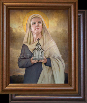 St. Gwen of Talgarth Framed Art