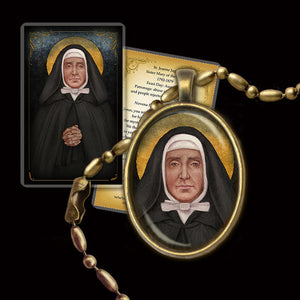 St. Jeanne Jugan Pendant & Holy Card Gift Set