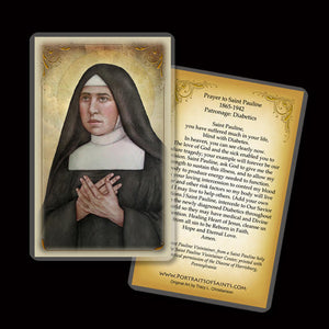 St. Pauline of the Agonizing Heart of Jesus Holy Card