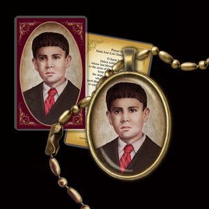 St. José Luis Sánchez del Río Pendant & Holy Card Gift Set