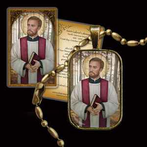 St. Gabriel Lalemant Pendant & Holy Card Gift Set