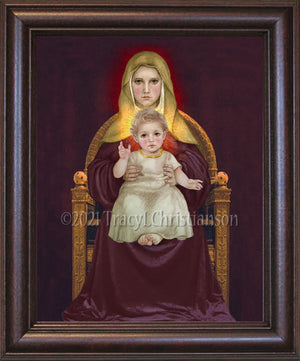 Madonna & Child (Q) Framed