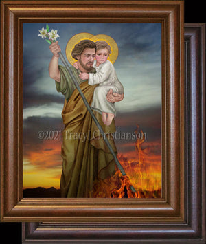 St. Joseph Terror of Demons Framed