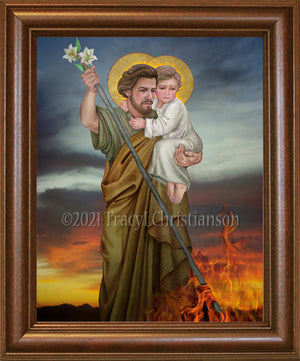 St. Joseph Terror of Demons Framed